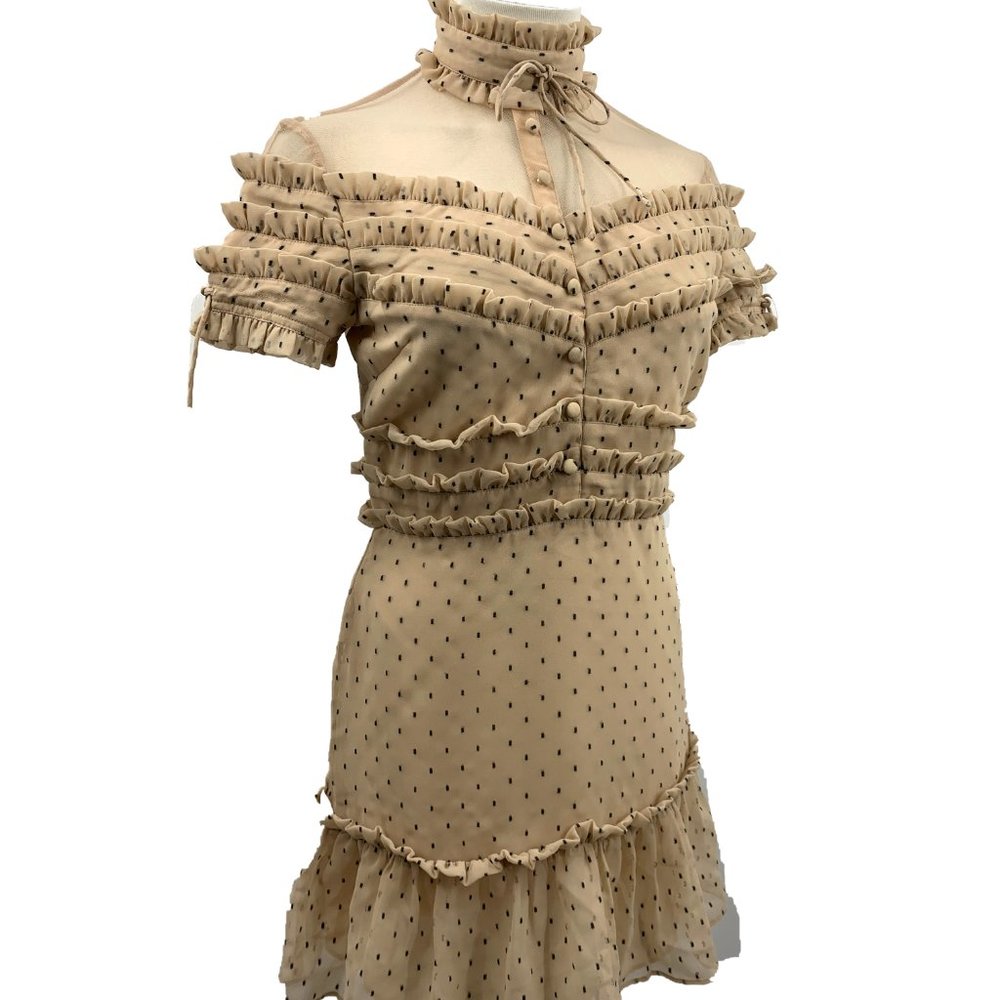 NBD Mini Dress Nude Small